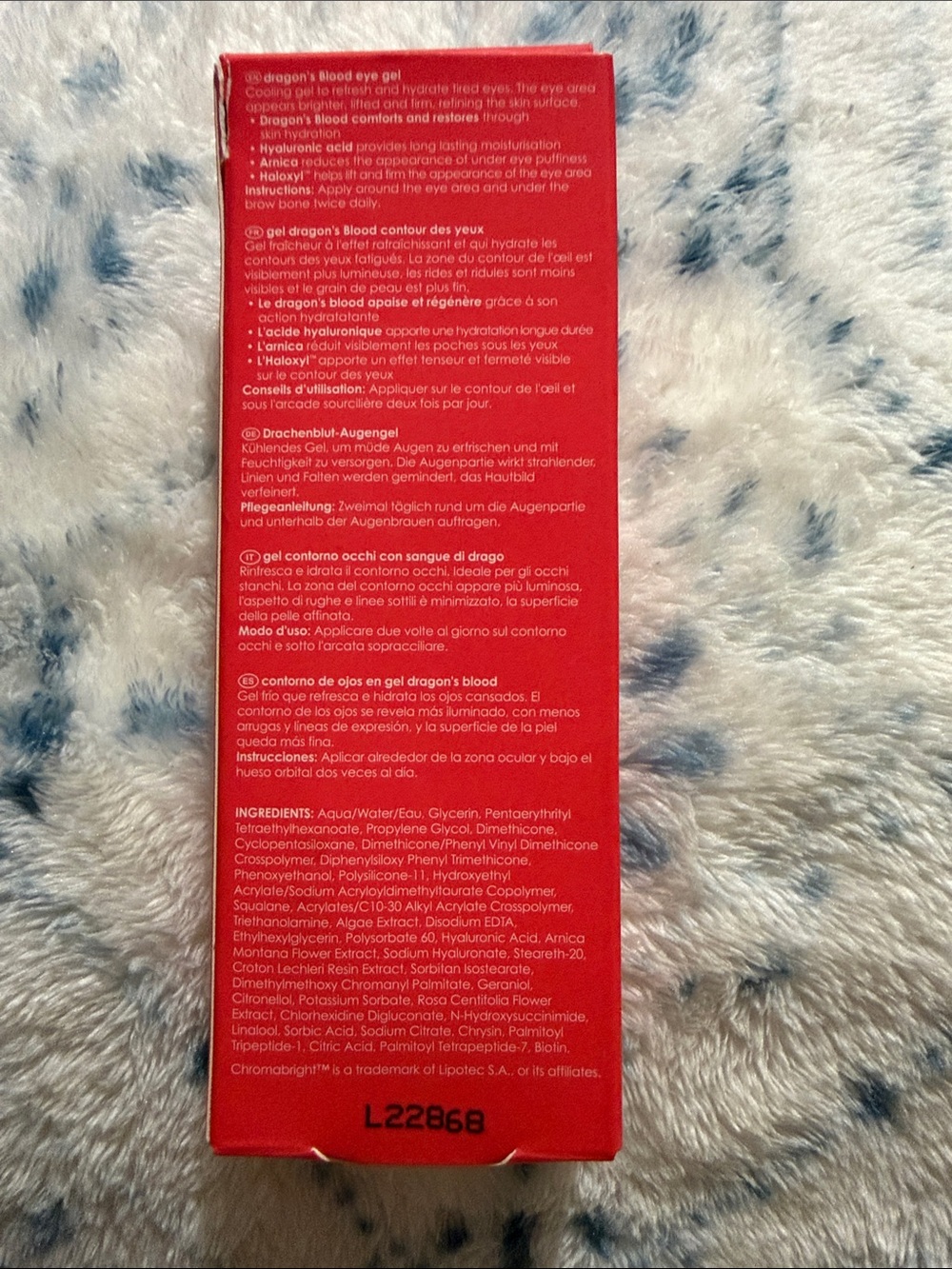Rodial Dragon's Blood Eye Gel - Hydrate and Tone - Picture 2 of 6